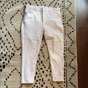 High waisted curvy skinny crop jeans